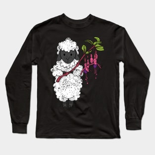 Fuchsia Sheep Long Sleeve T-Shirt